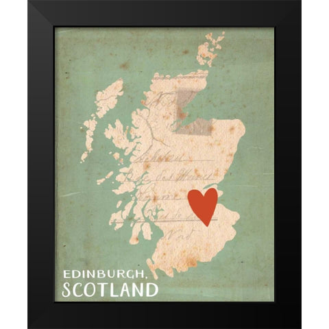 Scotland Black Modern Wood Framed Art Print by Doucette, Katie