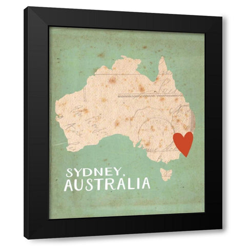 Sydney, Australia Black Modern Wood Framed Art Print by Doucette, Katie