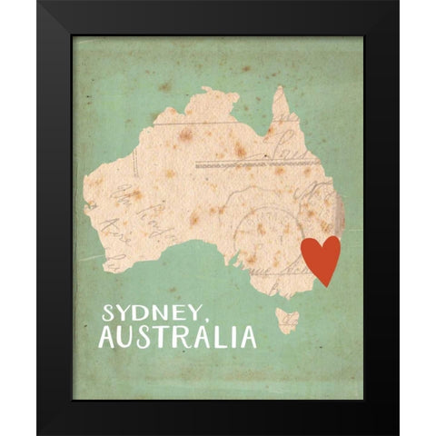Sydney, Australia Black Modern Wood Framed Art Print by Doucette, Katie