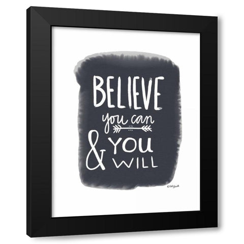 You Can Black Modern Wood Framed Art Print with Double Matting by Doucette, Katie