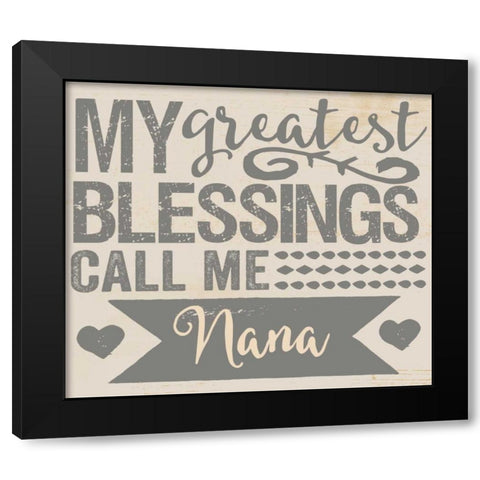 Greatest Blessings Black Modern Wood Framed Art Print with Double Matting by Doucette, Katie