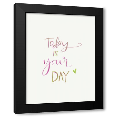 Today Black Modern Wood Framed Art Print with Double Matting by Doucette, Katie