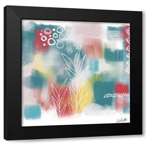 Abstract Black Modern Wood Framed Art Print with Double Matting by Doucette, Katie