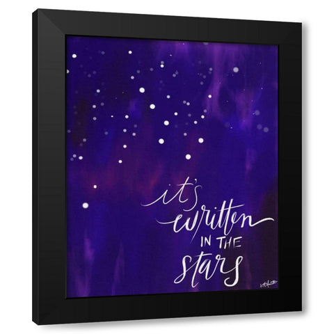 Written in the Stars Black Modern Wood Framed Art Print with Double Matting by Doucette, Katie