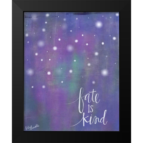 Fate is Kind Black Modern Wood Framed Art Print by Doucette, Katie