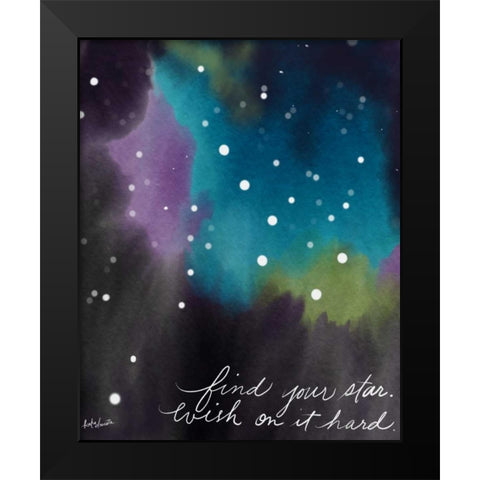 Find Your Star Black Modern Wood Framed Art Print by Doucette, Katie
