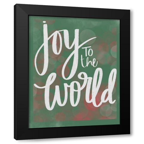 Joy to the World Black Modern Wood Framed Art Print with Double Matting by Doucette, Katie