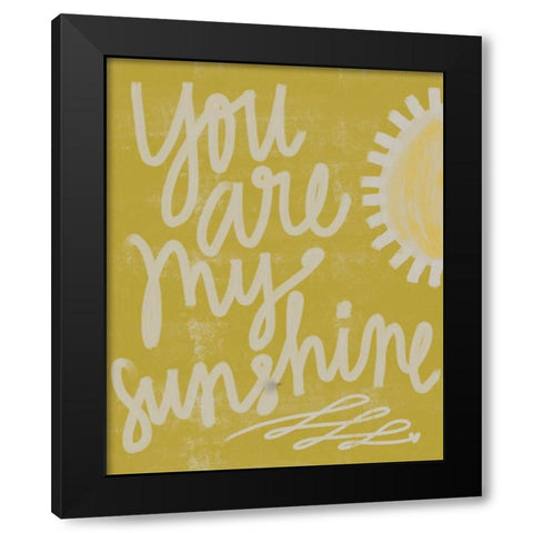 Sunshine Black Modern Wood Framed Art Print by Doucette, Katie