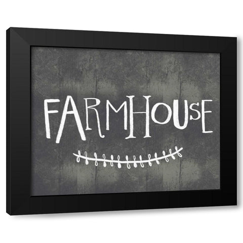 Whimsical Farmhouse Black Modern Wood Framed Art Print with Double Matting by Doucette, Katie
