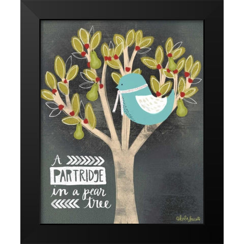 Partridge Black Modern Wood Framed Art Print by Doucette, Katie