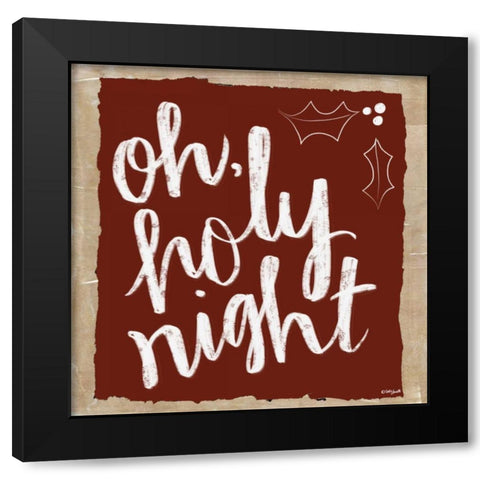 Oh Holy Night Black Modern Wood Framed Art Print with Double Matting by Doucette, Katie