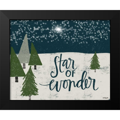 Starry Night Black Modern Wood Framed Art Print by Doucette, Katie