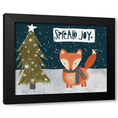 Spread Joy Black Modern Wood Framed Art Print with Double Matting by Doucette, Katie