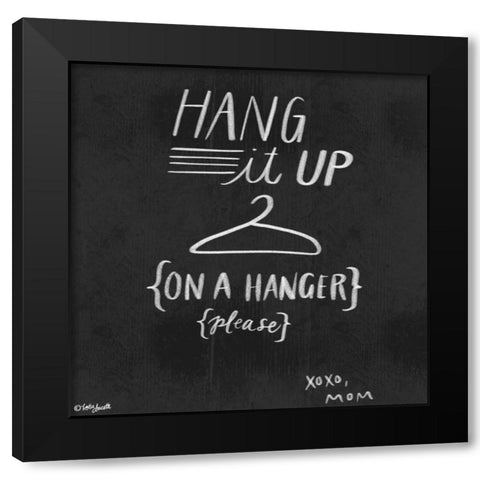 Hang It Up Black Modern Wood Framed Art Print by Doucette, Katie