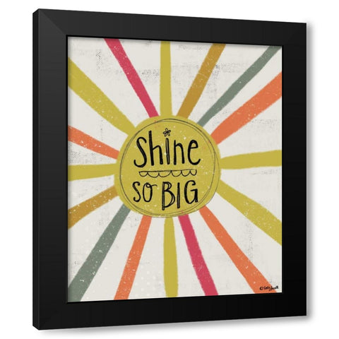 Shine So Big Black Modern Wood Framed Art Print by Doucette, Katie