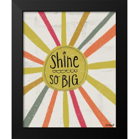 Shine So Big Black Modern Wood Framed Art Print by Doucette, Katie