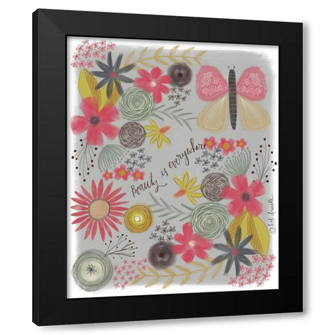 Beauty is Everywhere Black Modern Wood Framed Art Print by Doucette, Katie