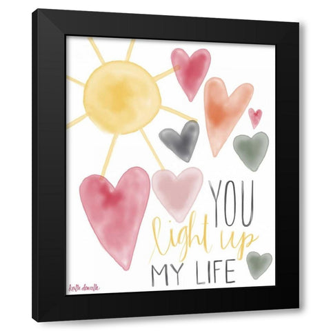 You Light Up My Life Black Modern Wood Framed Art Print with Double Matting by Doucette, Katie