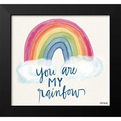 You Are My Rainbow Black Modern Wood Framed Art Print by Doucette, Katie