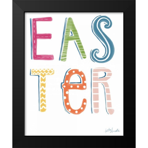 Easter II Black Modern Wood Framed Art Print by Doucette, Katie