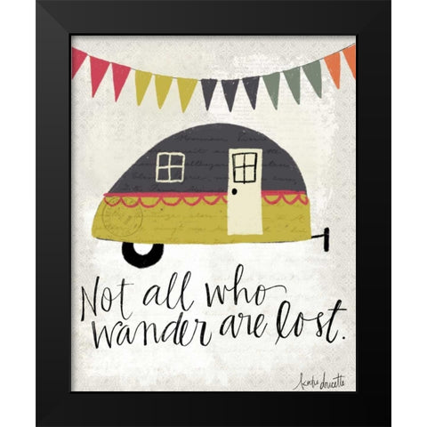 Wander Black Modern Wood Framed Art Print by Doucette, Katie