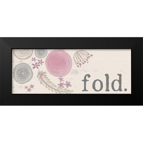 Fold Black Modern Wood Framed Art Print by Doucette, Katie