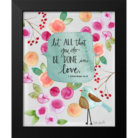 Bluebird Black Modern Wood Framed Art Print by Doucette, Katie