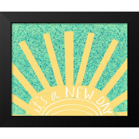 New Day Black Modern Wood Framed Art Print by Doucette, Katie