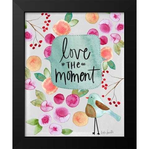 Love the Moment Black Modern Wood Framed Art Print by Doucette, Katie