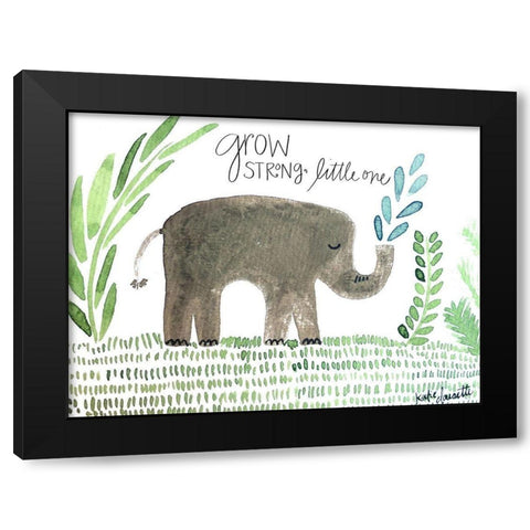 Grow Strong Black Modern Wood Framed Art Print by Doucette, Katie