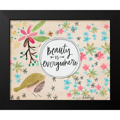 Beauty is Everywhere Black Modern Wood Framed Art Print by Doucette, Katie