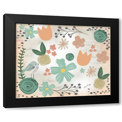 Florals Black Modern Wood Framed Art Print by Doucette, Katie