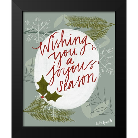 Joyous Season Black Modern Wood Framed Art Print by Doucette, Katie