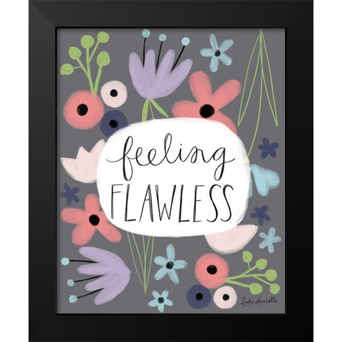 Feeling Flawless Black Modern Wood Framed Art Print by Doucette, Katie