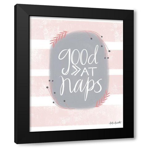 Good at Naps Black Modern Wood Framed Art Print with Double Matting by Doucette, Katie