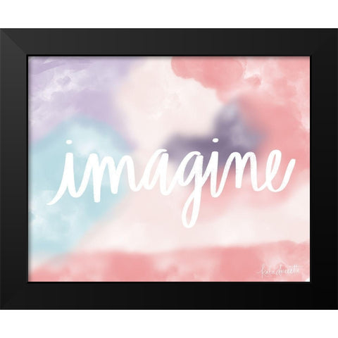 Imagine Black Modern Wood Framed Art Print by Doucette, Katie