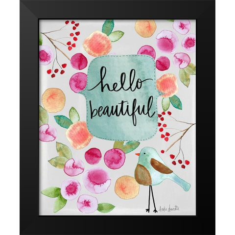 Hello Beautiful II Black Modern Wood Framed Art Print by Doucette, Katie