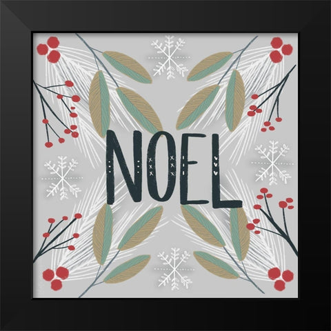 Noel Black Modern Wood Framed Art Print by Doucette, Katie