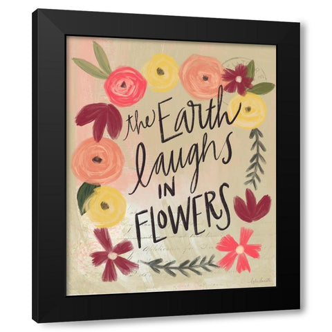 Earth Laughs Black Modern Wood Framed Art Print with Double Matting by Doucette, Katie