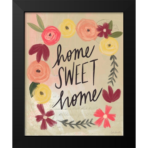 Sweet Home Black Modern Wood Framed Art Print by Doucette, Katie