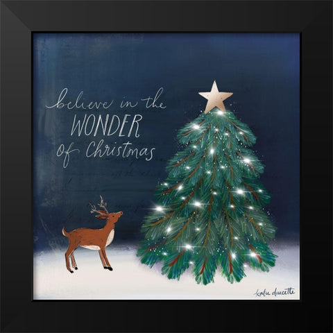 Wonder of Christmas Black Modern Wood Framed Art Print by Doucette, Katie