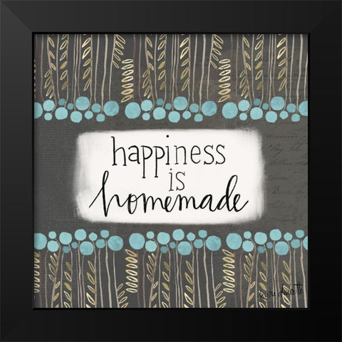Happiness Black Modern Wood Framed Art Print by Doucette, Katie