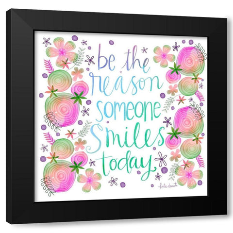 Be the Reason Black Modern Wood Framed Art Print with Double Matting by Doucette, Katie