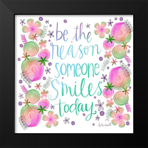 Be the Reason Black Modern Wood Framed Art Print by Doucette, Katie