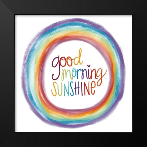 Good Morning Sunshine Black Modern Wood Framed Art Print by Doucette, Katie