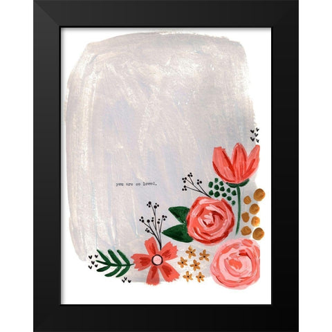 So Loved Black Modern Wood Framed Art Print by Doucette, Katie