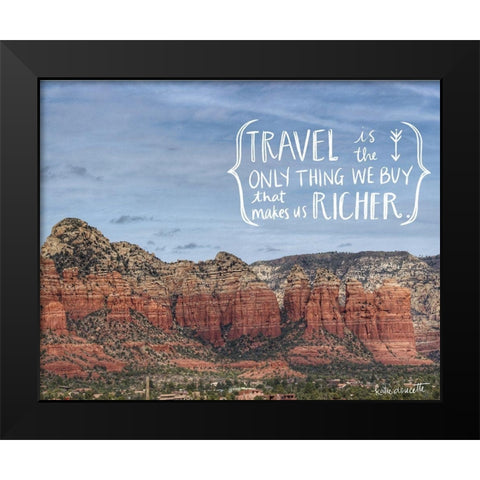 Travel Black Modern Wood Framed Art Print by Doucette, Katie