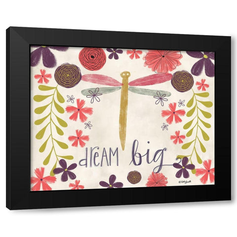 Dream Big Black Modern Wood Framed Art Print by Doucette, Katie