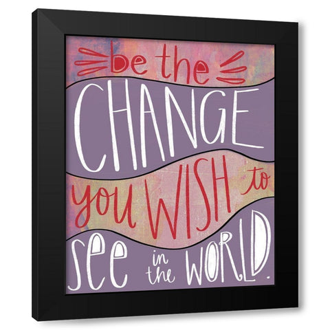 Change II Black Modern Wood Framed Art Print by Doucette, Katie