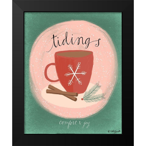 Tidings Black Modern Wood Framed Art Print by Doucette, Katie